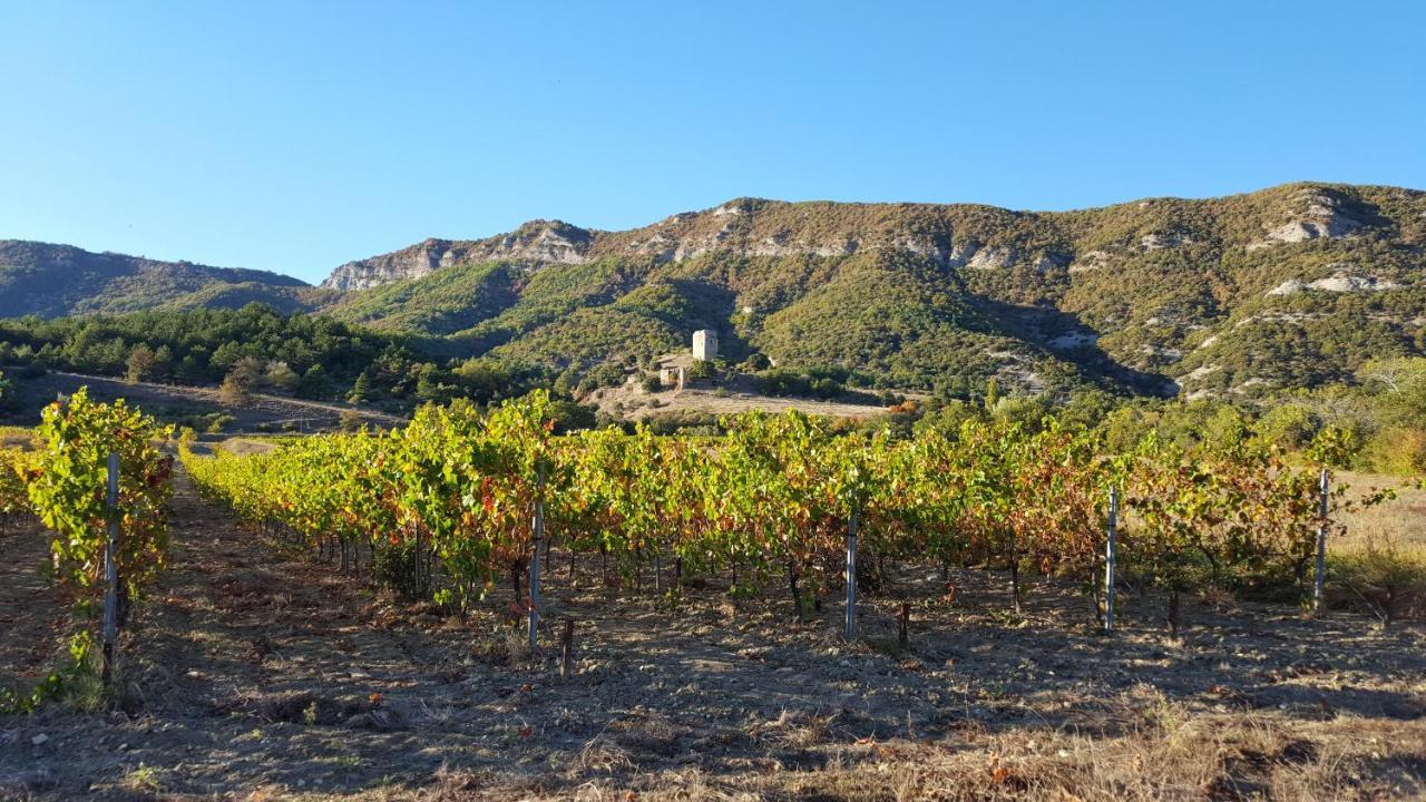 Gites Du Chateau D'Alencon Le Pegue Eksteriør billede